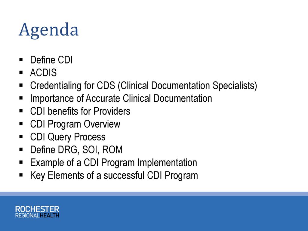 What is rom 2025 in clinical documentation